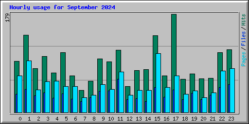 Hourly usage for September 2024