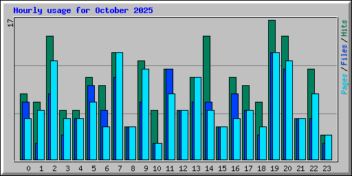 Hourly usage for October 2025