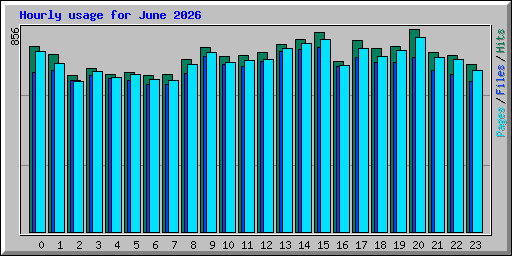 Hourly usage for June 2026